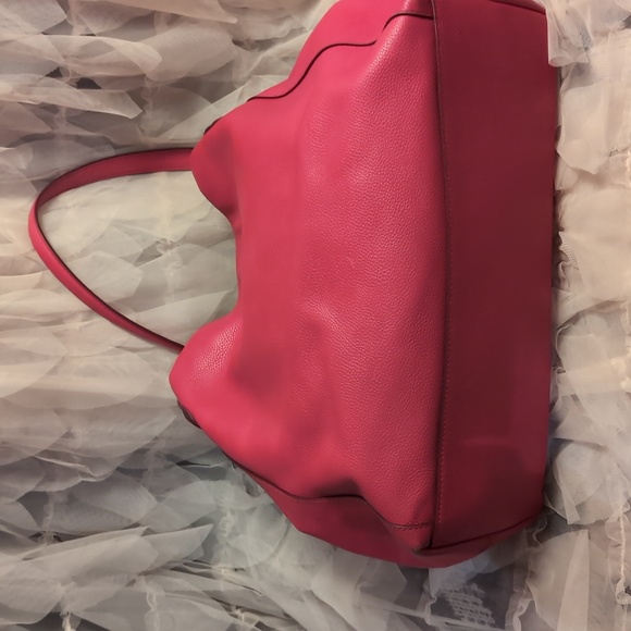 Coach Fuchsia Leather Hobo Bag - Picture 3 of 9